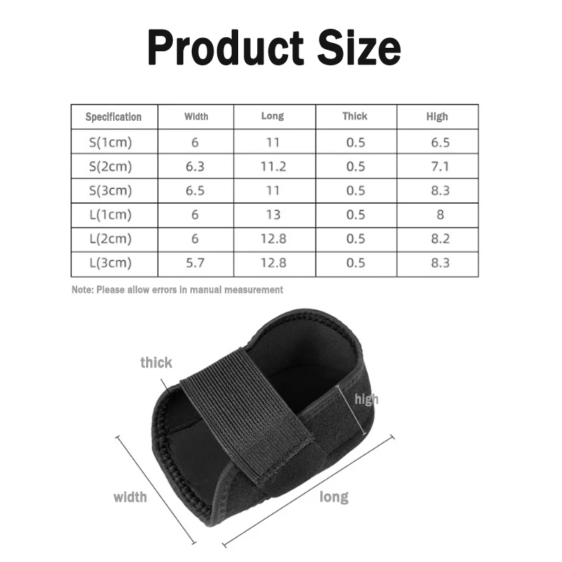 Silicone Height Increase Insoles for Men Women Heel Cup Shoe Pads for Plantar Fascitis Spurs Support Heel Lift Inserts Socks