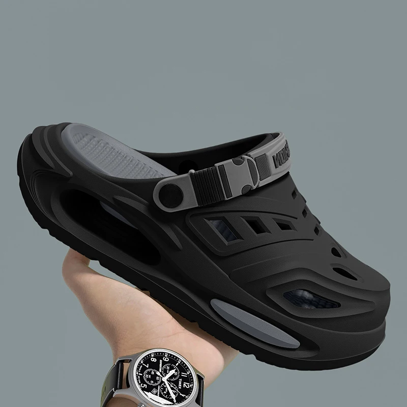 Smile Men's And Women's Cave Shoes Fashion Breathable Sandals With Removable Insoles Non-slip Cushioned Thickened Soft Slippers