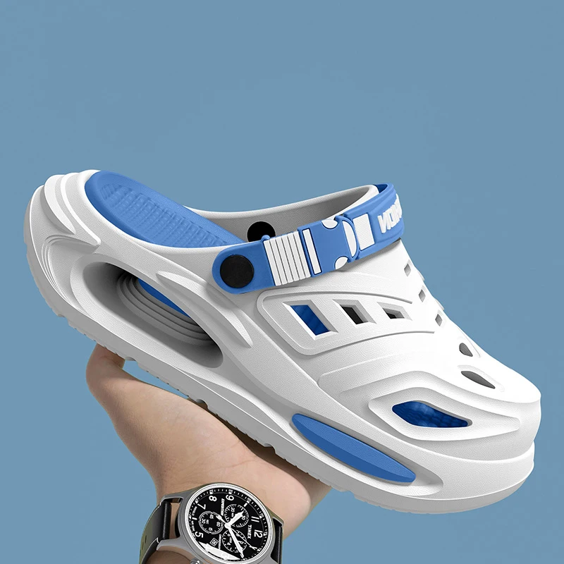 Smile Men's And Women's Cave Shoes Fashion Breathable Sandals With Removable Insoles Non-slip Cushioned Thickened Soft Slippers