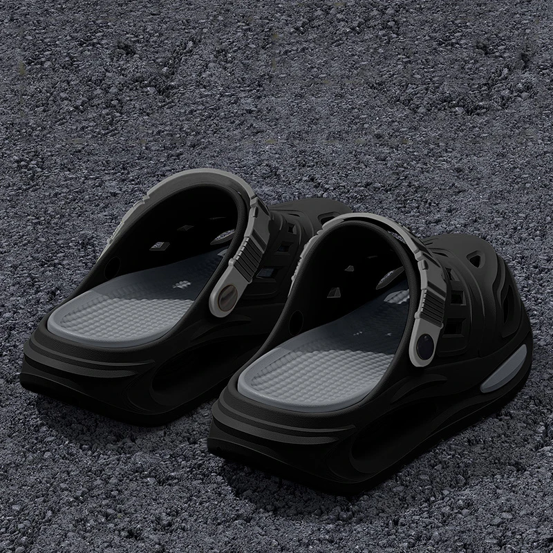 Smile Men's And Women's Cave Shoes Fashion Breathable Sandals With Removable Insoles Non-slip Cushioned Thickened Soft Slippers