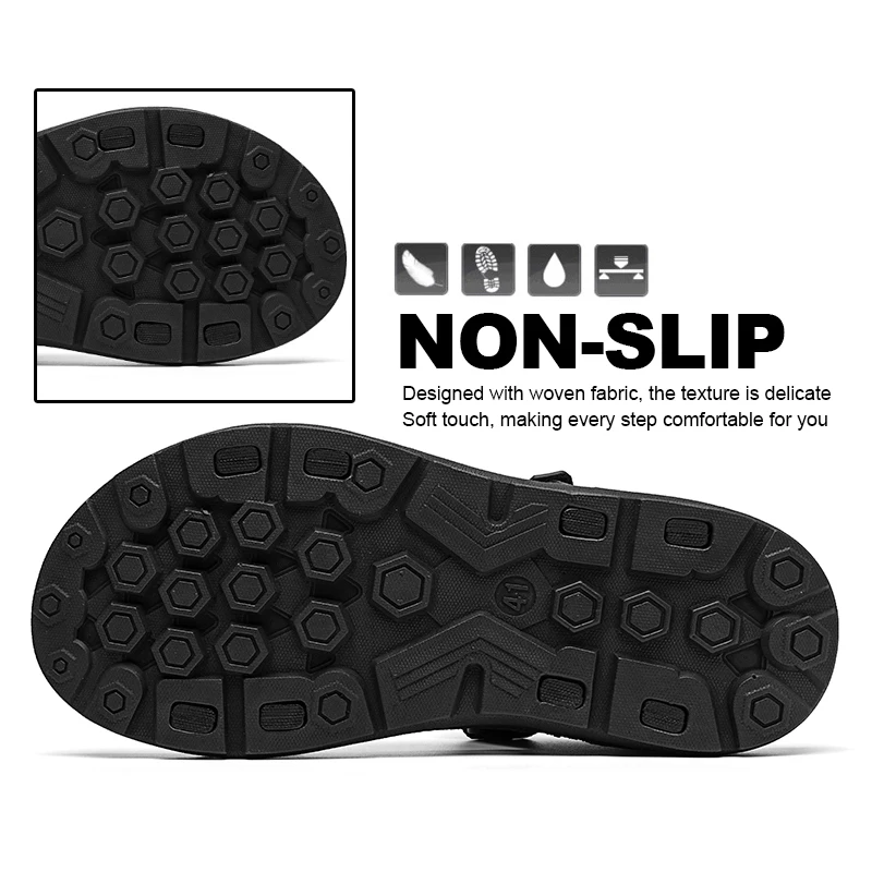 Comfortable Mens Sandals Summer Lightweight Casual Outdoor Beach Holiday Slippers Fashion Breathable Shoes Size40-45