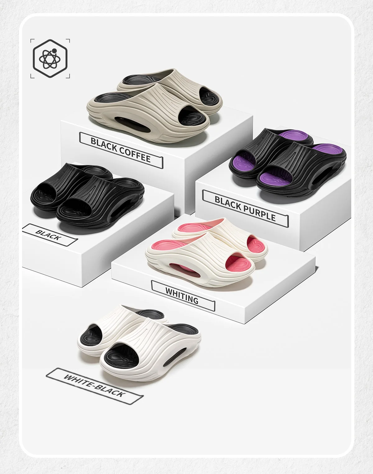 2026 New Arrival Fashion Chunky Slides, Ultra Soft Cloud Slippers, Lightweight Anti-slip Thick Sole Sport Sandals, Unisex Indoor