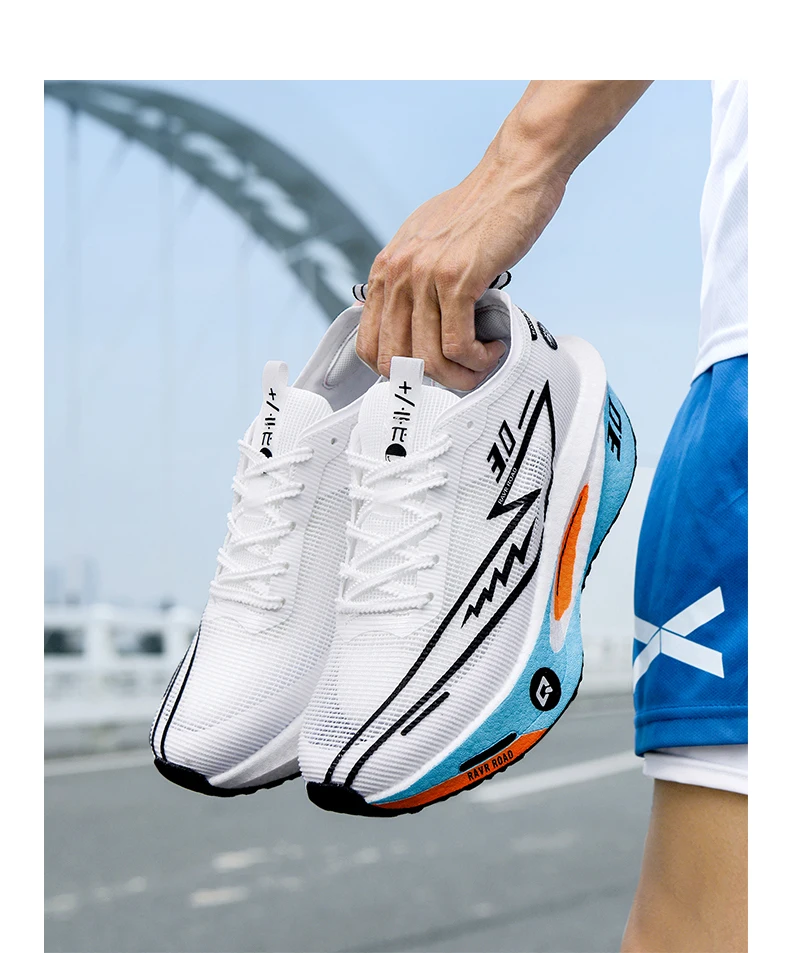 Men Running Shoes Carbon Board Marathon Sports Speciality Breathable Lightweight Women's Comfortable Athletic Nonskid Sneakers