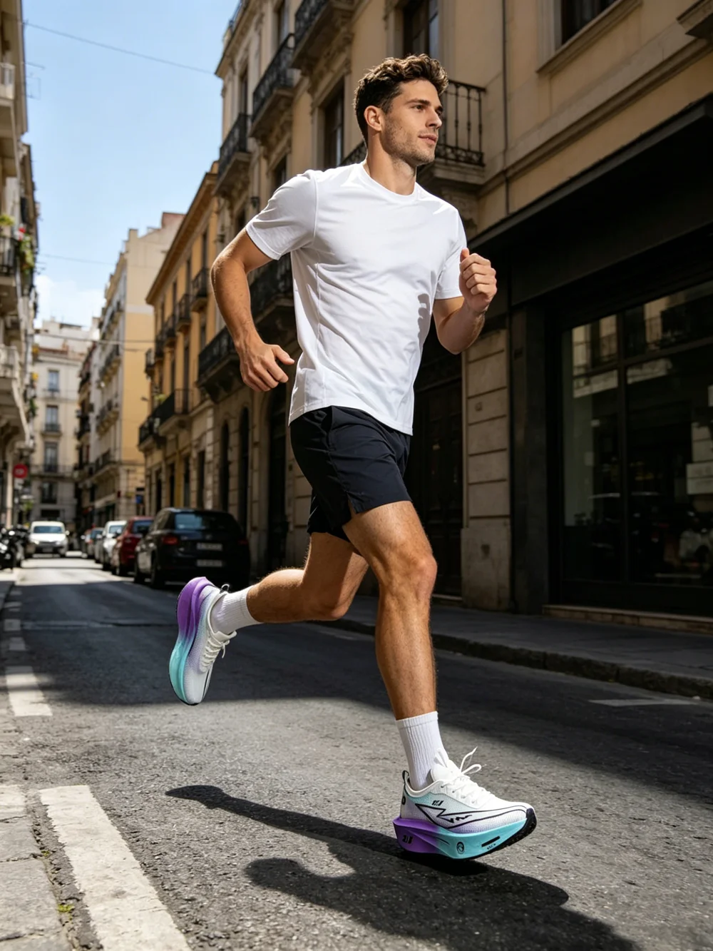 Men Running Shoes Carbon Board Marathon Sports Speciality Breathable Lightweight Women's Comfortable Athletic Nonskid Sneakers