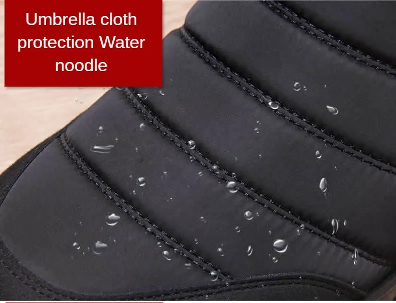 Winter Men Ankle Snow Boots Waterproof Non Slip Shoes for Men Casual Keep Warm Plush Plus Size Couple Footwear Chaussure Homme