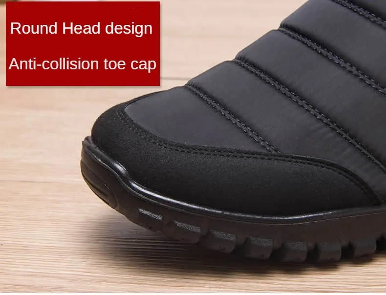 Winter Men Ankle Snow Boots Waterproof Non Slip Shoes for Men Casual Keep Warm Plush Plus Size Couple Footwear Chaussure Homme