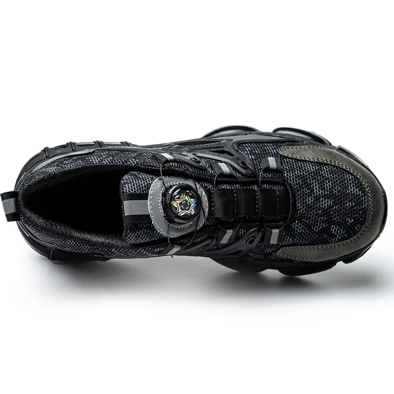 Anti Puncture Work Shoes, Steel Toe Anti Smashing Safety Shoes, Multifunctional Sports Shoes Mining Boots Men's Shoes