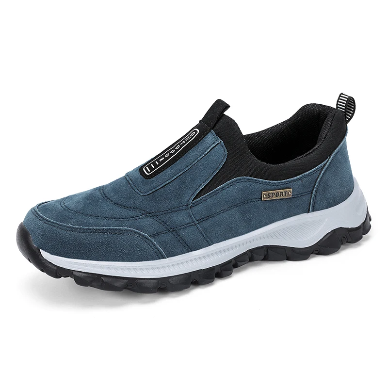 Men's Non-slip Casual Sports Shoes Wear-resistant Hiking Shoes Outdoor Fashion Comfortable Flat Walking Shoes for Men