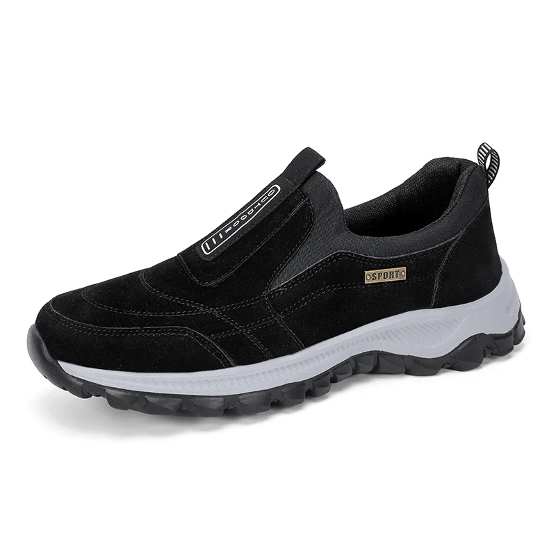 Men's Non-slip Casual Sports Shoes Wear-resistant Hiking Shoes Outdoor Fashion Comfortable Flat Walking Shoes for Men