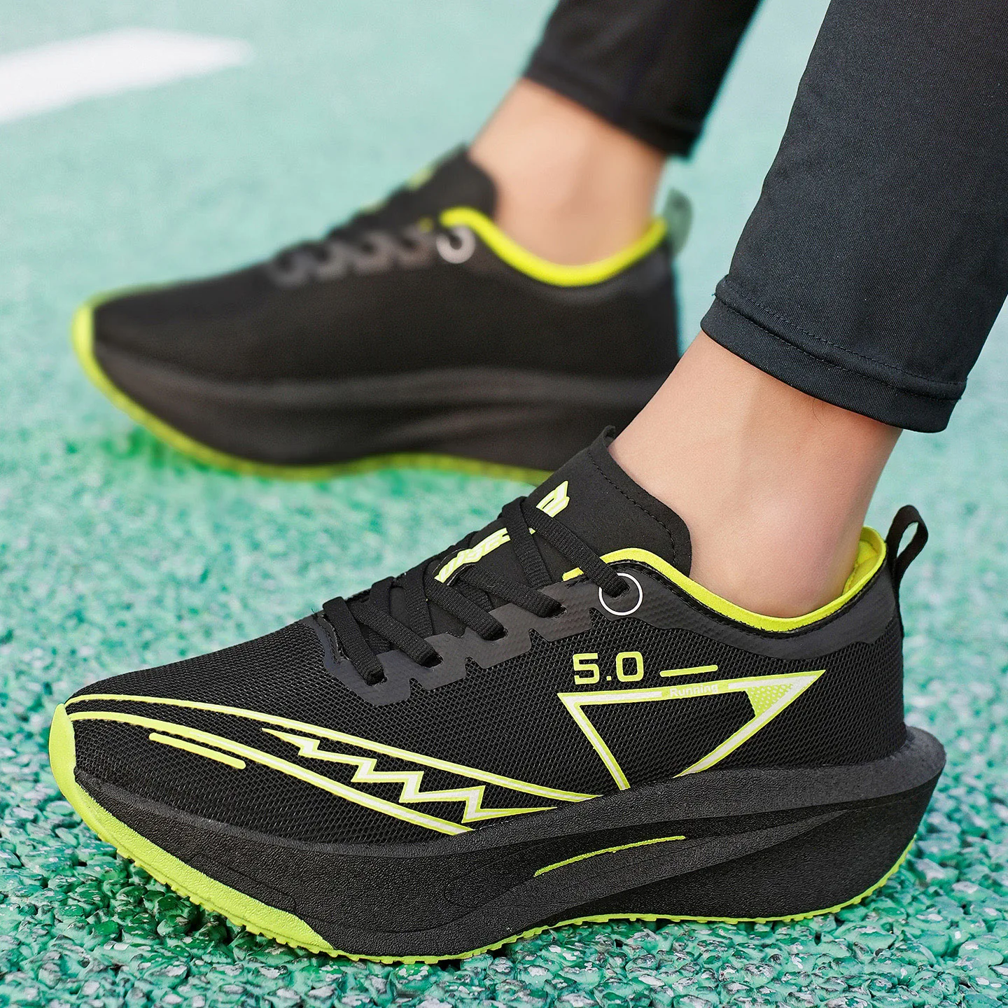 Marathon Men Running Shoes Carbon Board Speciality Sports Breathable Lightweight Women's Comfortable Athletic Chunta Sneakers 5