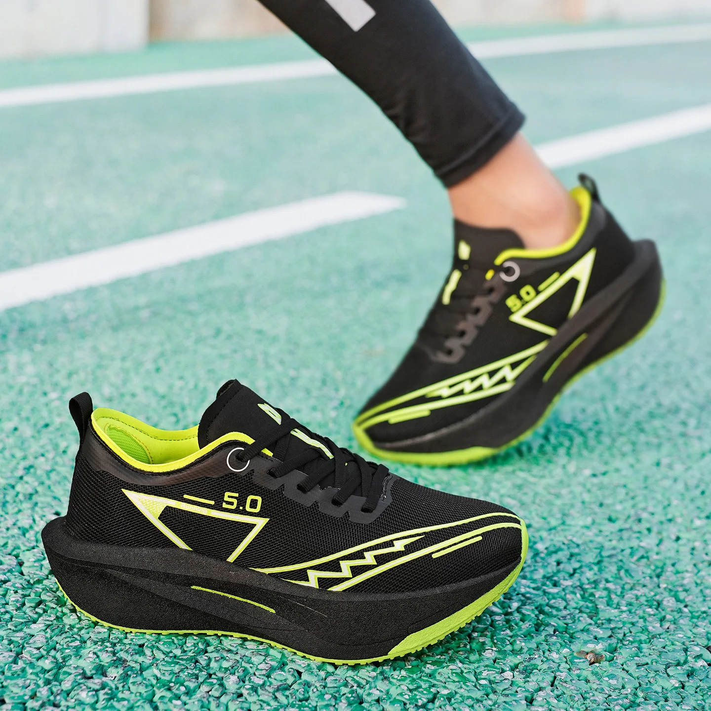 Marathon Men Running Shoes Carbon Board Speciality Sports Breathable Lightweight Women's Comfortable Athletic Chunta Sneakers 5
