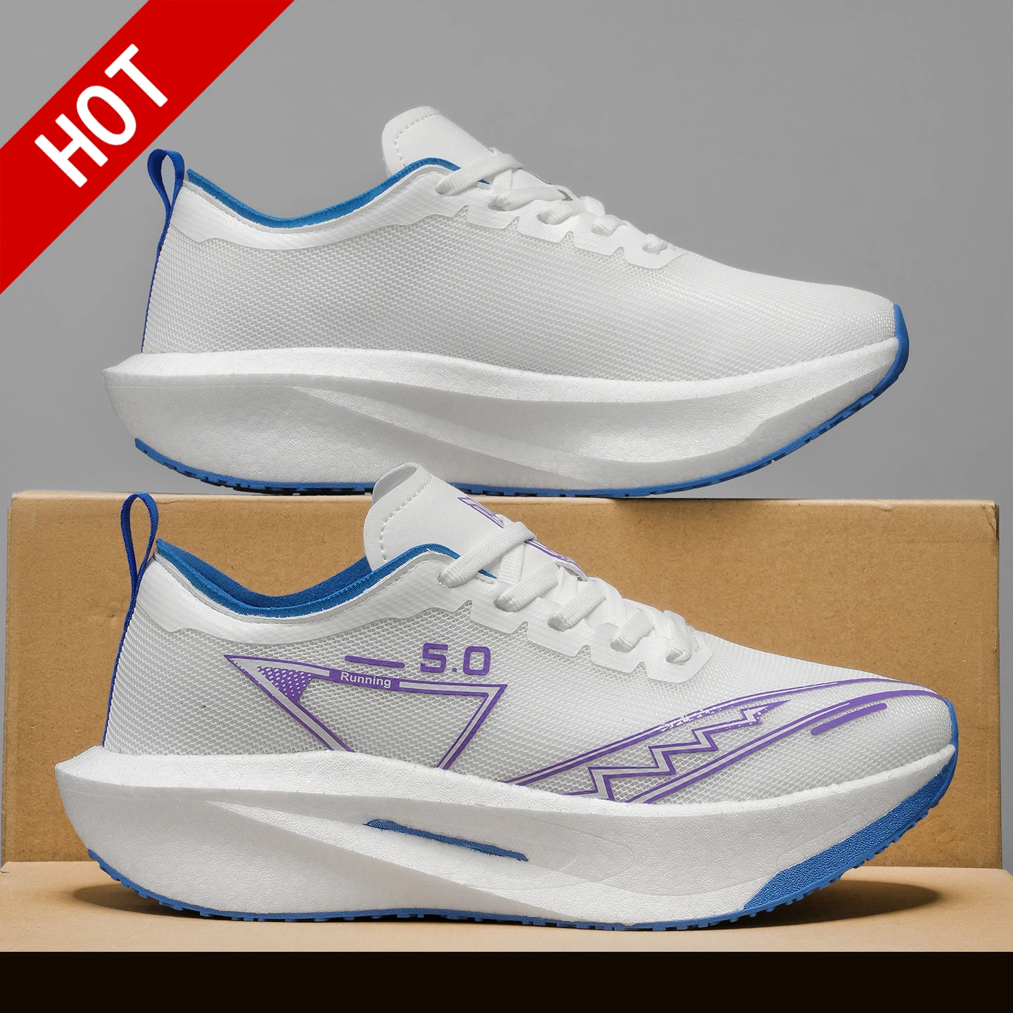 Marathon Men Running Shoes Carbon Board Speciality Sports Breathable Lightweight Women's Comfortable Athletic Chunta Sneakers 5