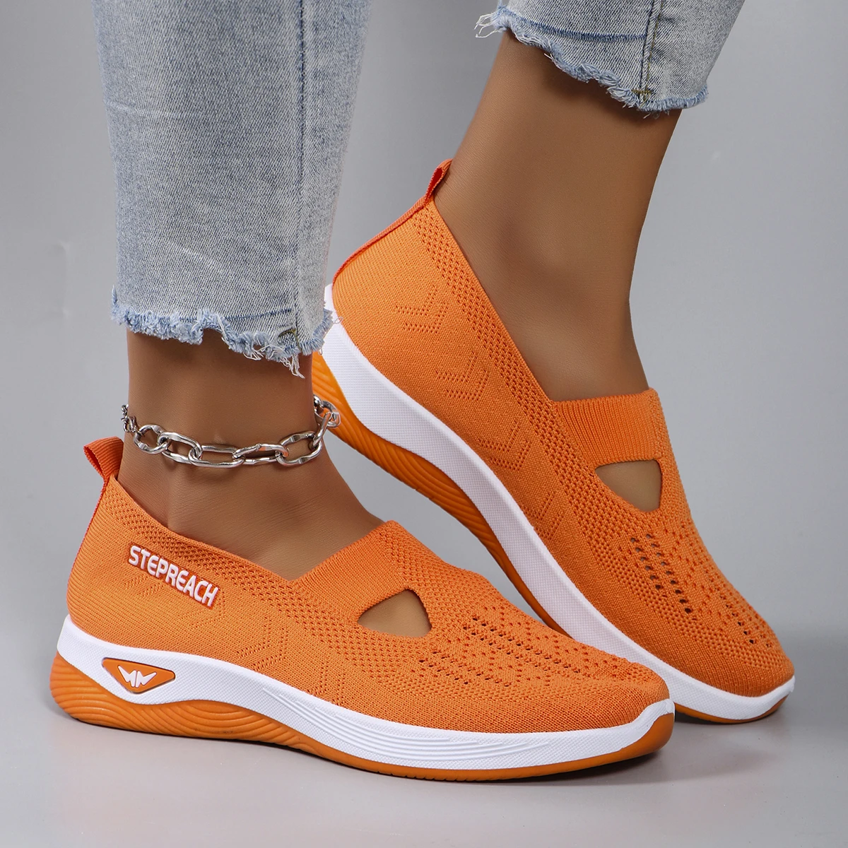 Women's summer breathable mesh flat shoes，women's shoes，casual sneakers shoes, clearance free shipping