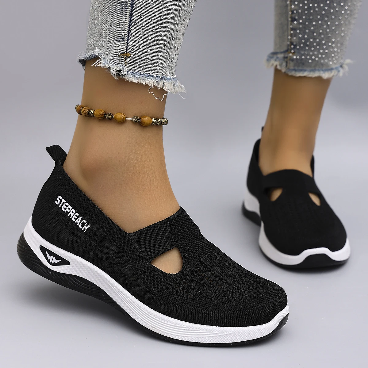 Women's summer breathable mesh flat shoes，women's shoes，casual sneakers shoes, clearance free shipping