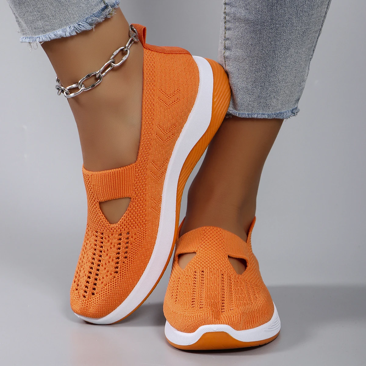 Women's summer breathable mesh flat shoes，women's shoes，casual sneakers shoes, clearance free shipping