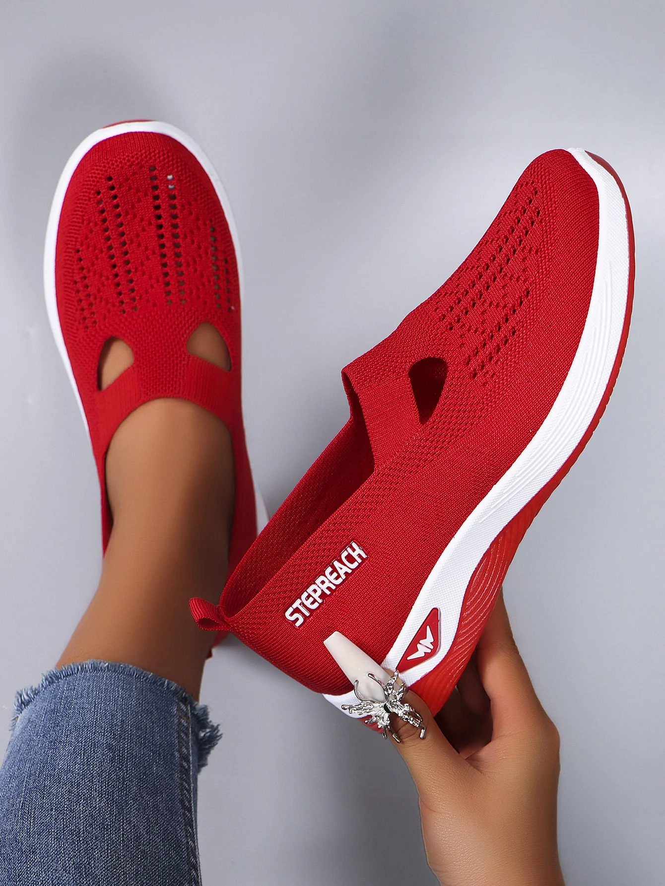 Women's summer breathable mesh flat shoes，women's shoes，casual sneakers shoes, clearance free shipping