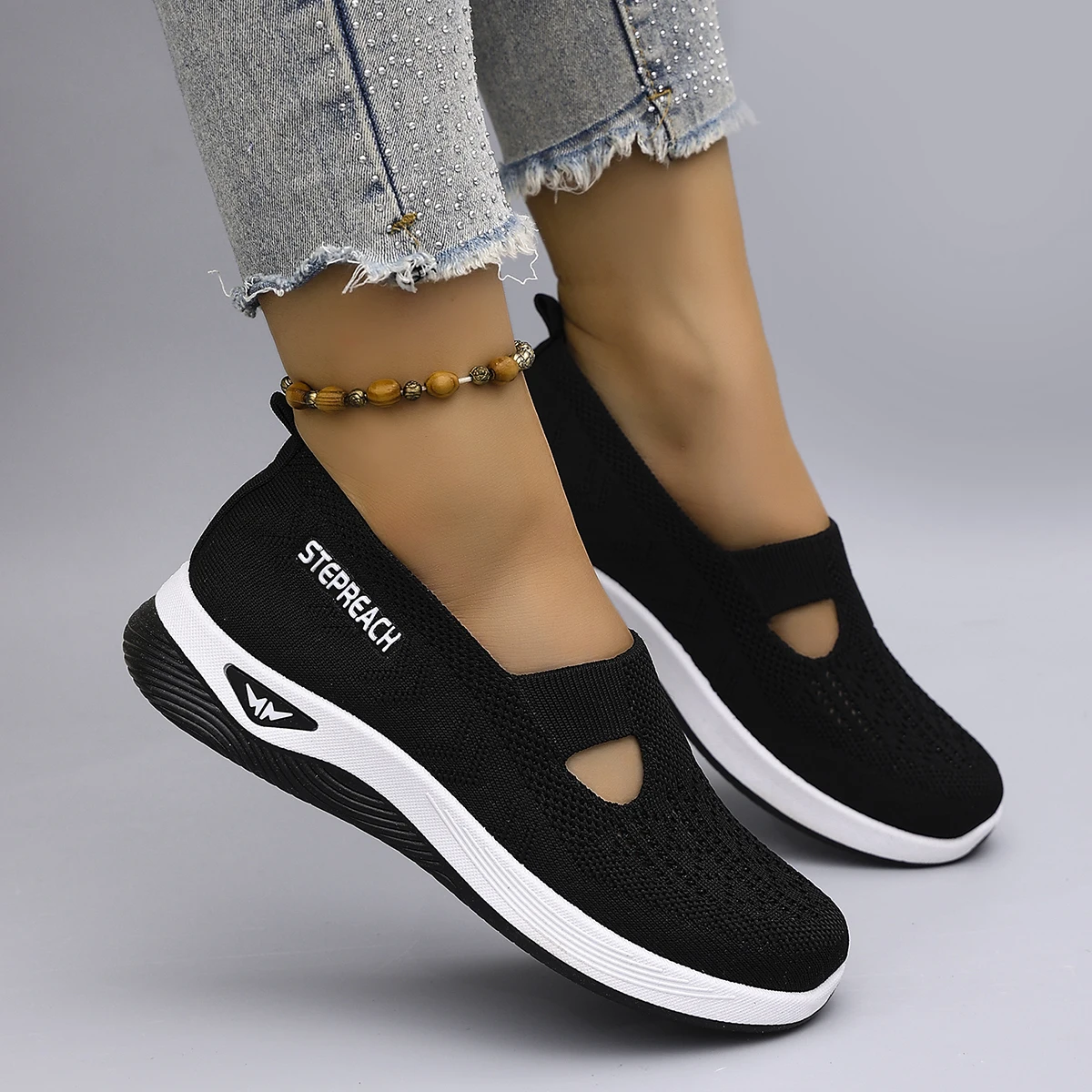 Women's summer breathable mesh flat shoes，women's shoes，casual sneakers shoes, clearance free shipping
