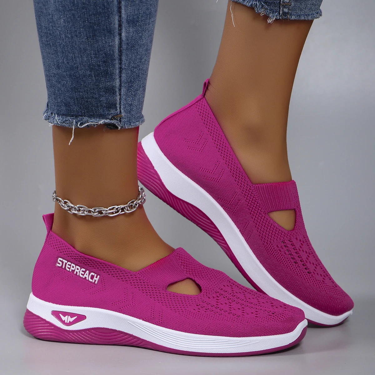 Women's summer breathable mesh flat shoes，women's shoes，casual sneakers shoes, clearance free shipping