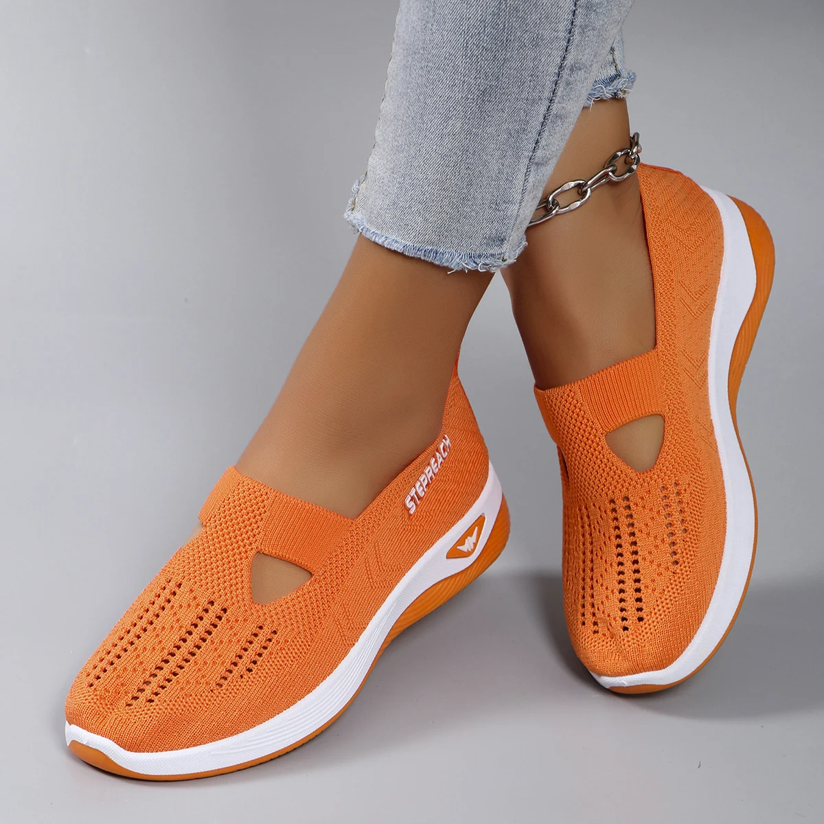 Women's summer breathable mesh flat shoes，women's shoes，casual sneakers shoes, clearance free shipping