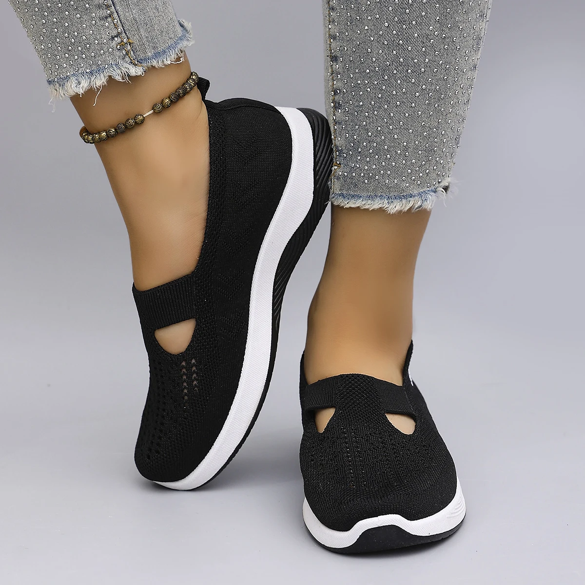 Women's summer breathable mesh flat shoes，women's shoes，casual sneakers shoes, clearance free shipping
