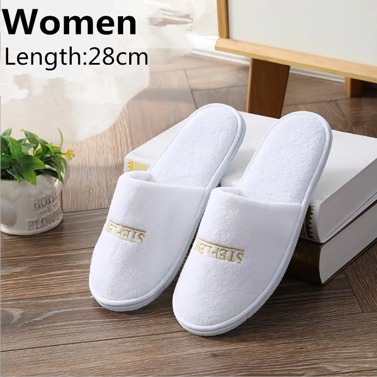 6 Pairs/Lot Winter Slippers Men Women Kids Disposable Hotel Slippers Home Slides Travel Sandals Hospitality Guest Footwear Shoes