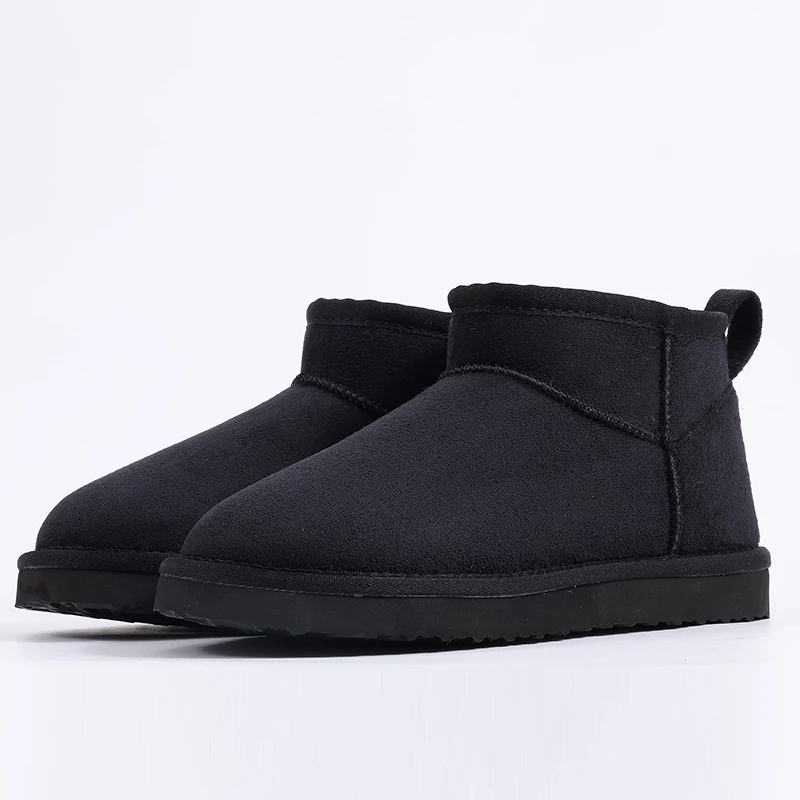Smile PoP New Winter Cotton Women Boots Warm Suede Women Shoes Casual Plush Mini Cotton Snow Boots Nonslip Furry Ankle Shoes
