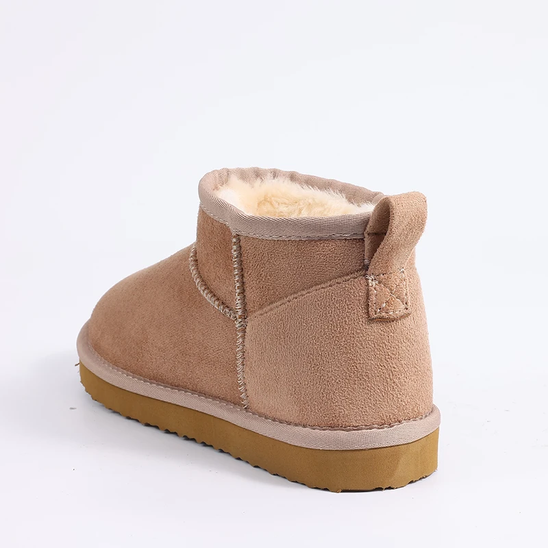 Smile PoP New Winter Cotton Women Boots Warm Suede Women Shoes Casual Plush Mini Cotton Snow Boots Nonslip Furry Ankle Shoes