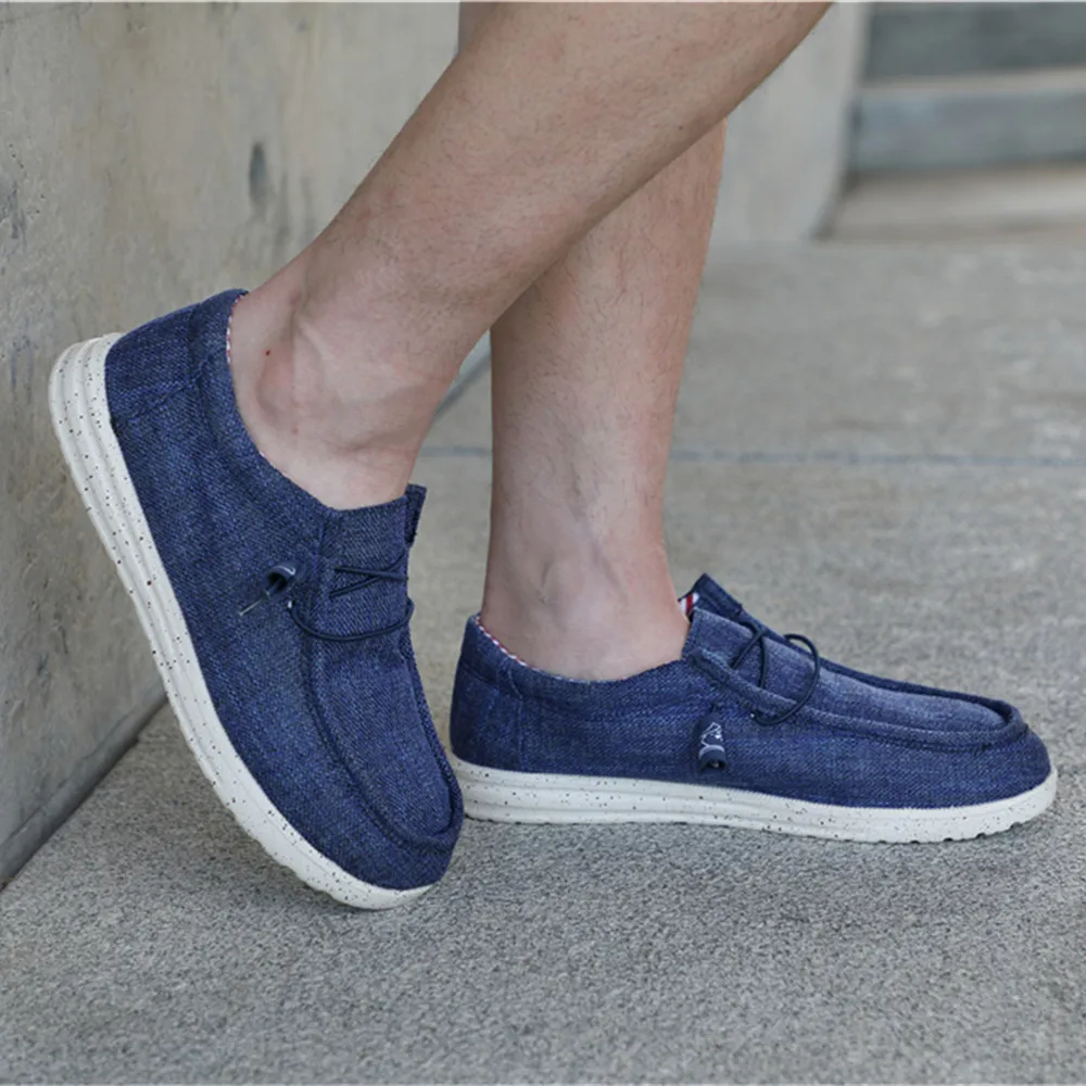 Plus Size Men's Solid Color Breathable Slip On Classic Loafer Shoes Comfy Casual Durable Lightweight Walking Shoes