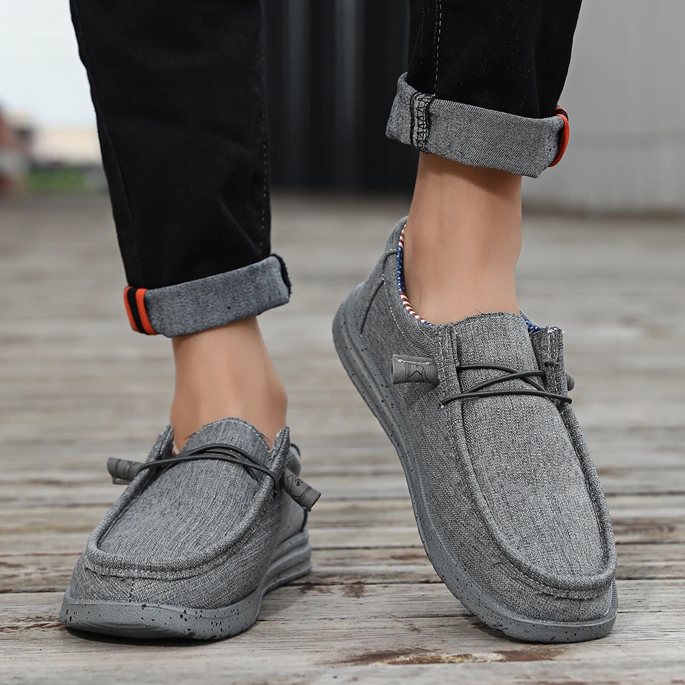 Plus Size Men's Solid Color Breathable Slip On Classic Loafer Shoes Comfy Casual Durable Lightweight Walking Shoes