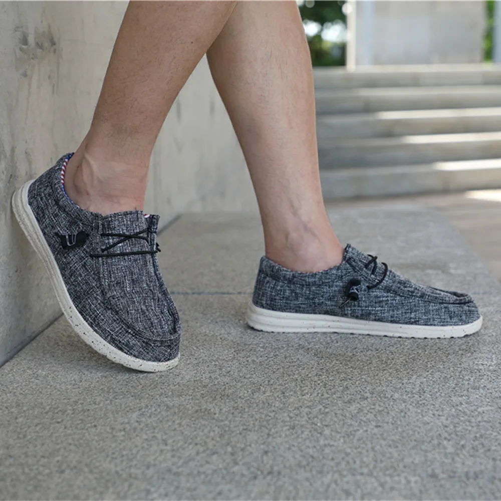 Plus Size Men's Solid Color Breathable Slip On Classic Loafer Shoes Comfy Casual Durable Lightweight Walking Shoes