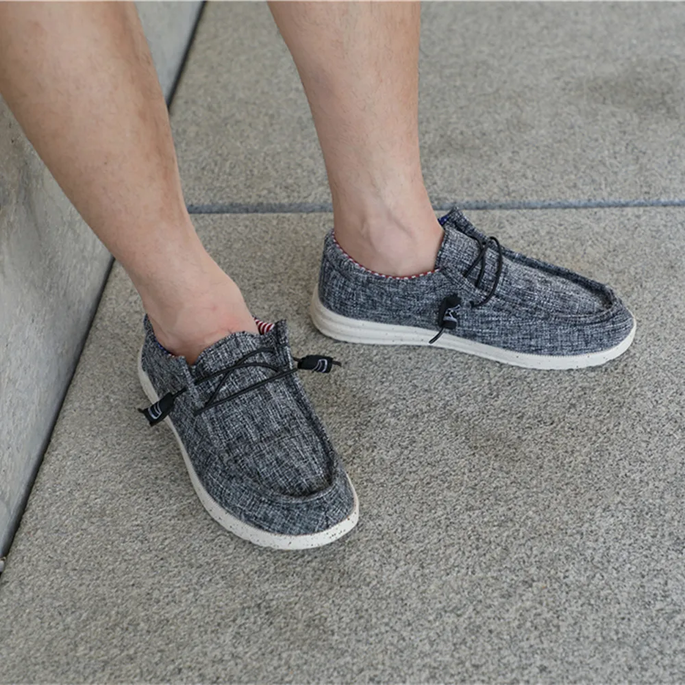 Plus Size Men's Solid Color Breathable Slip On Classic Loafer Shoes Comfy Casual Durable Lightweight Walking Shoes