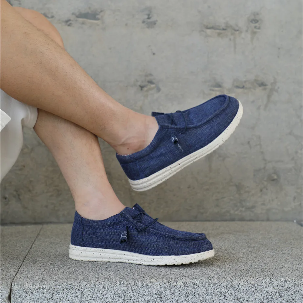 Plus Size Men's Solid Color Breathable Slip On Classic Loafer Shoes Comfy Casual Durable Lightweight Walking Shoes