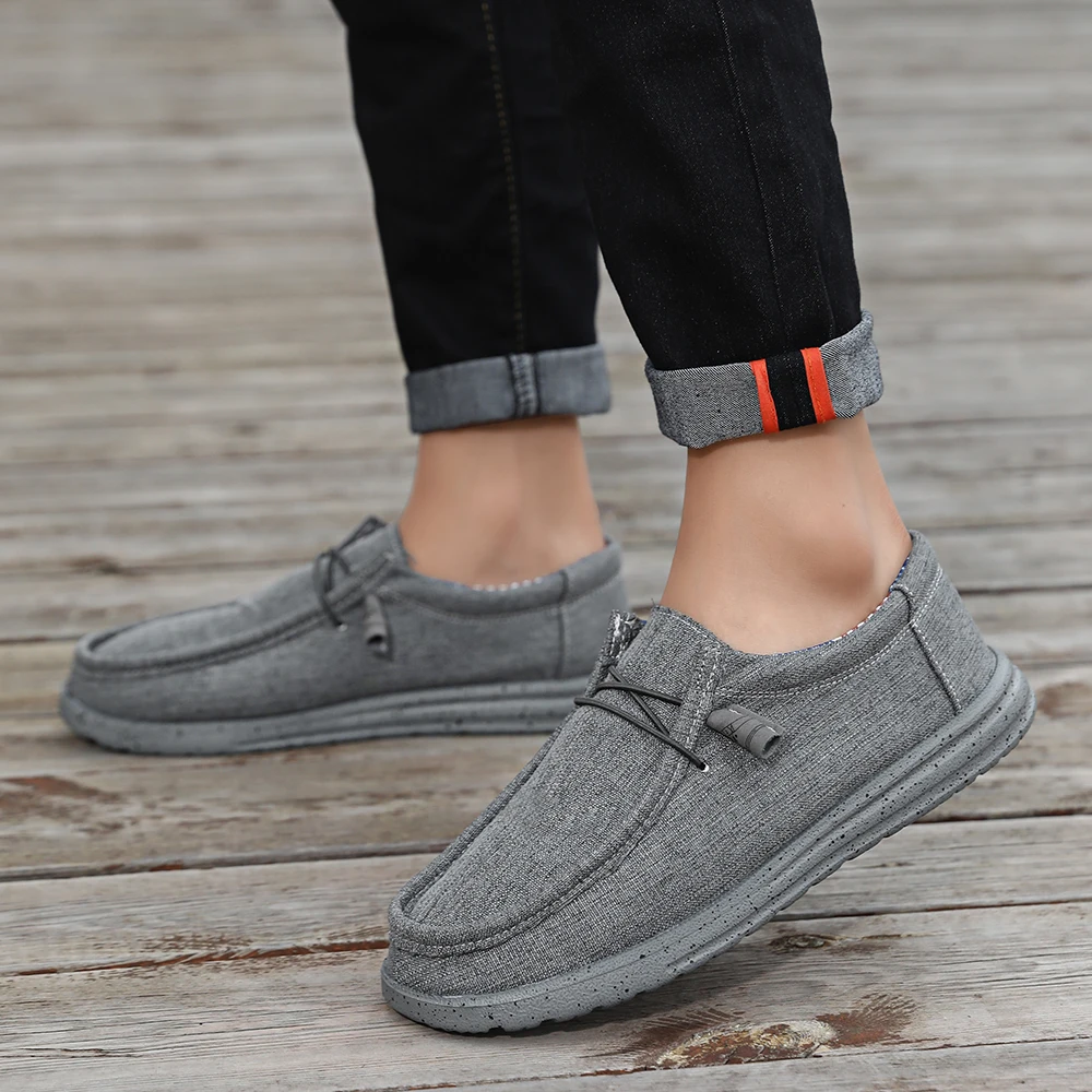 Plus Size Men's Solid Color Breathable Slip On Classic Loafer Shoes Comfy Casual Durable Lightweight Walking Shoes