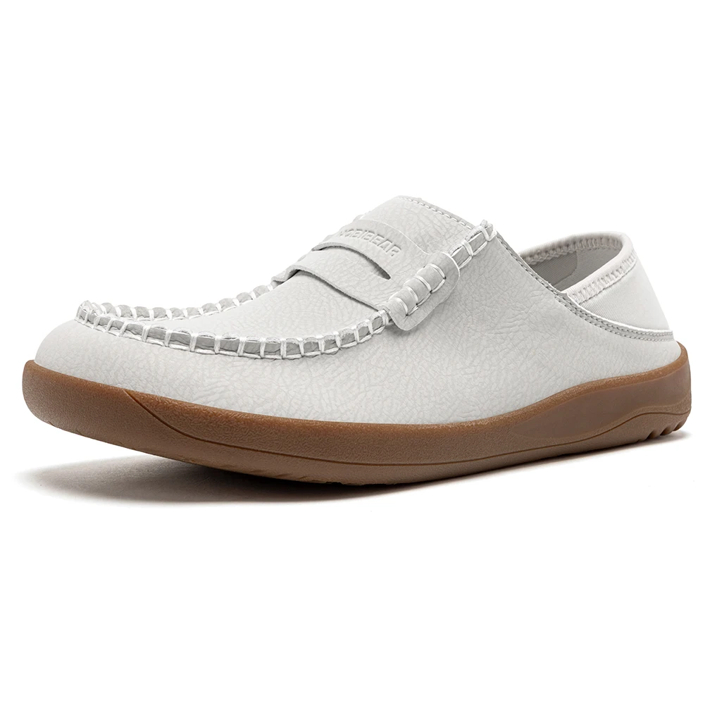 HOBIBEAR Women Barefoot Loafers Wide Width Slip on Lightweight Shoes Comfortable Artificial Leather Flats