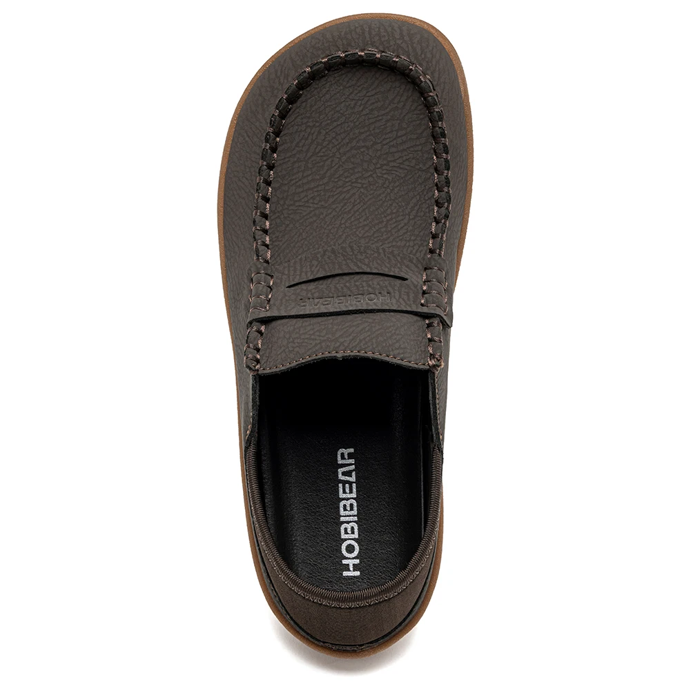 HOBIBEAR Women Barefoot Loafers Wide Width Slip on Lightweight Shoes Comfortable Artificial Leather Flats