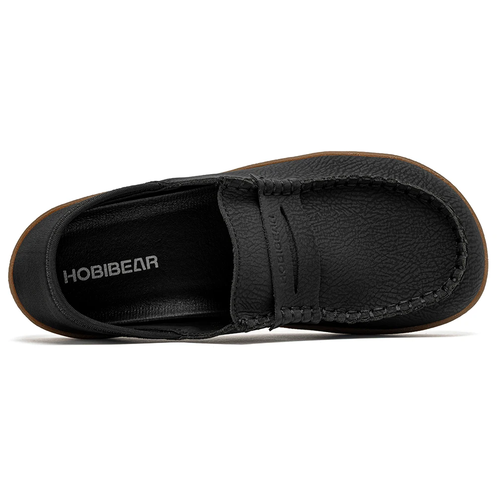 HOBIBEAR Women Barefoot Loafers Wide Width Slip on Lightweight Shoes Comfortable Artificial Leather Flats