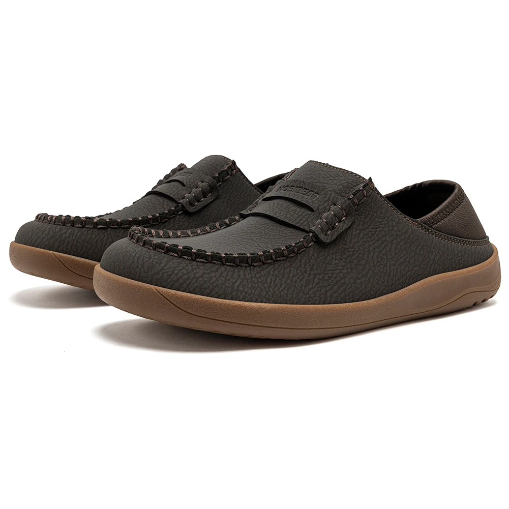HOBIBEAR Women Barefoot Loafers Wide Width Slip on Lightweight Shoes Comfortable Artificial Leather Flats