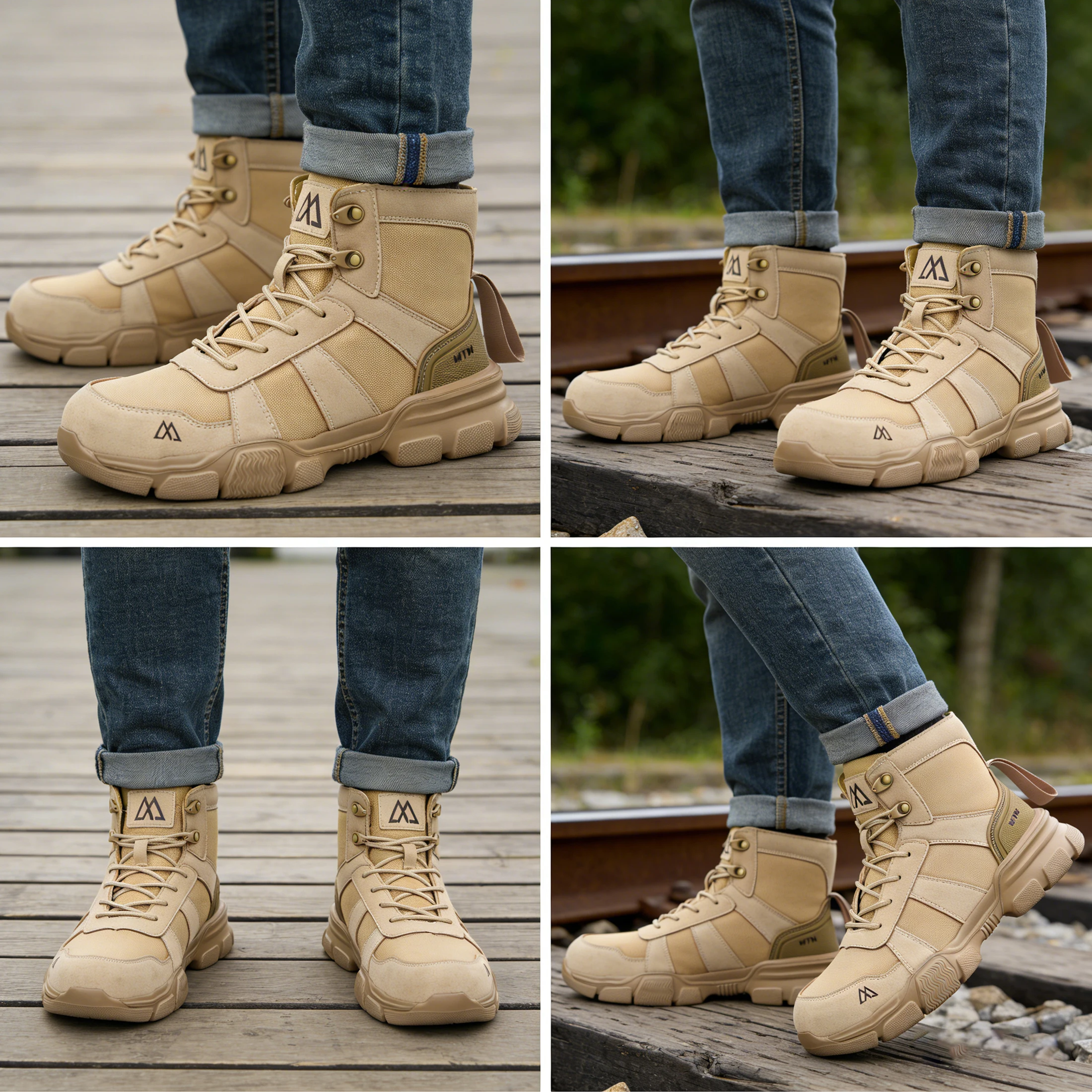 Lightweight Protection Safety Shoes Men Steel Toe Anti Smash Work Shoes Anti-puncture Indestructible Man Safety Boots Outdoor
