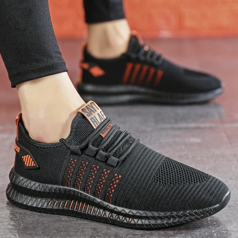 2026 New Fashion Sneakers Lightweight Men Casual Shoes Breathable Male Footwear Lace Up Walking Shoe