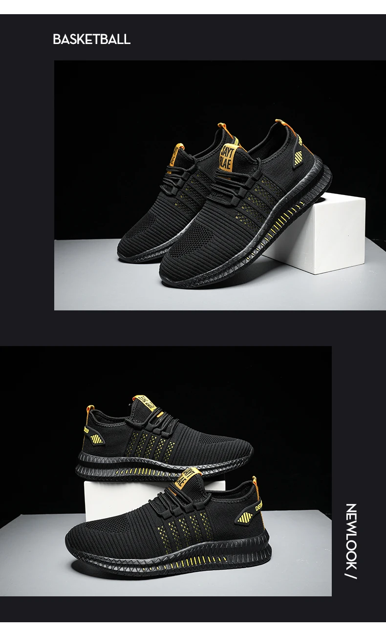 2026 New Fashion Sneakers Lightweight Men Casual Shoes Breathable Male Footwear Lace Up Walking Shoe
