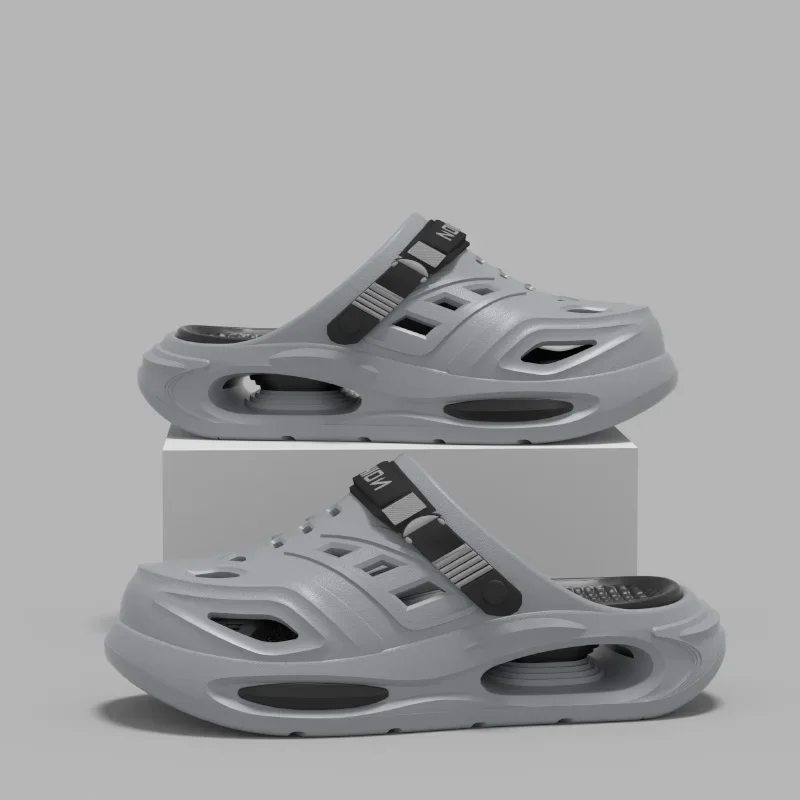 2026 Men's And Women's Cave Shoes Fashion Breathable Sandals With Removable Insoles Non-slip Cushioned Thickened Soft Slippers