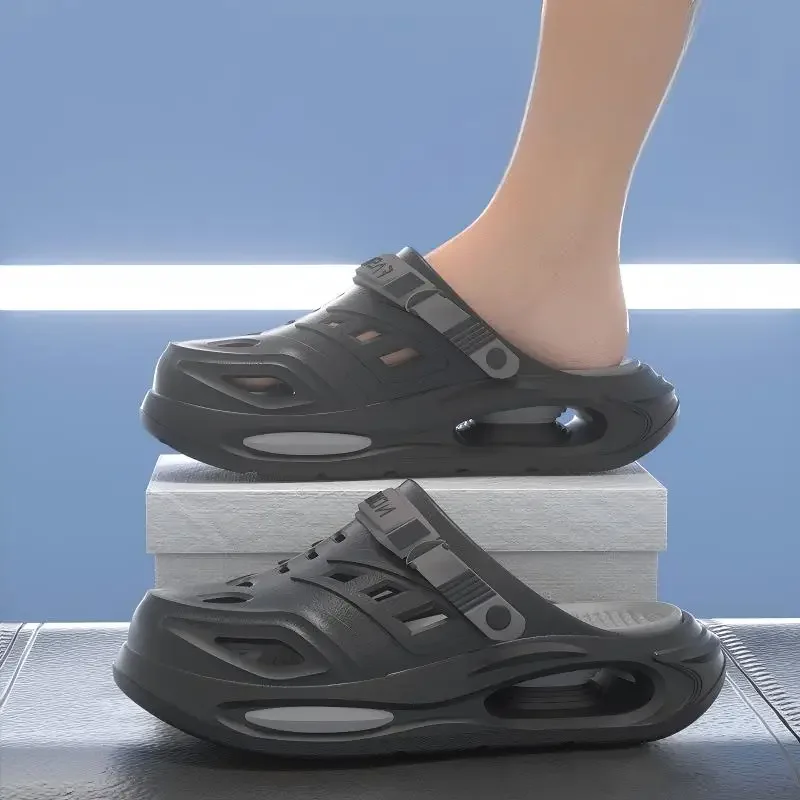 2026 Men's And Women's Cave Shoes Fashion Breathable Sandals With Removable Insoles Non-slip Cushioned Thickened Soft Slippers