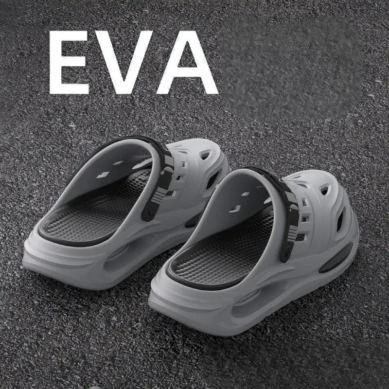 2026 Men's And Women's Cave Shoes Fashion Breathable Sandals With Removable Insoles Non-slip Cushioned Thickened Soft Slippers