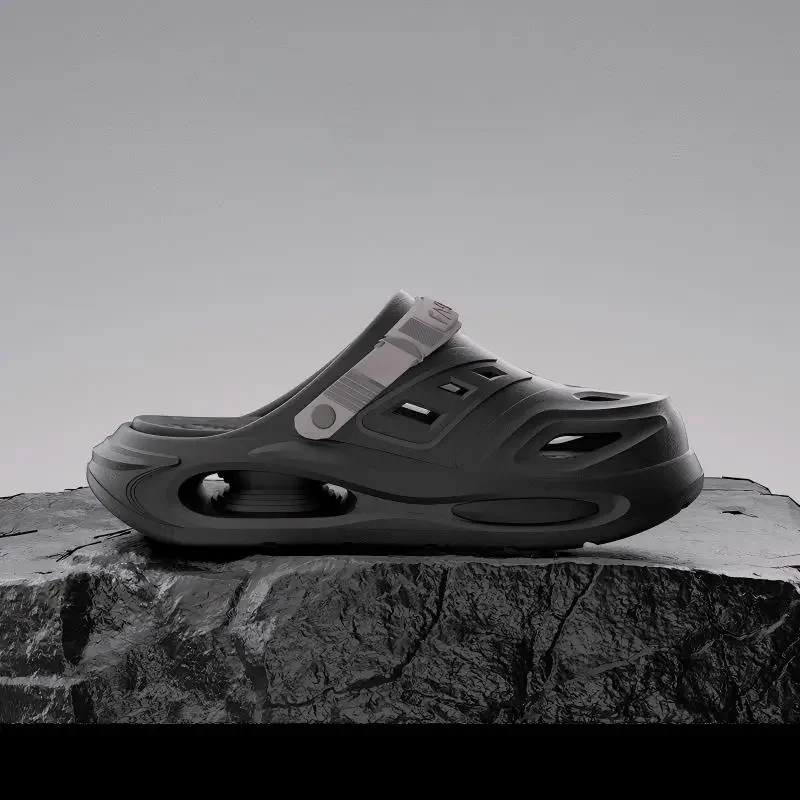 2026 Men's And Women's Cave Shoes Fashion Breathable Sandals With Removable Insoles Non-slip Cushioned Thickened Soft Slippers