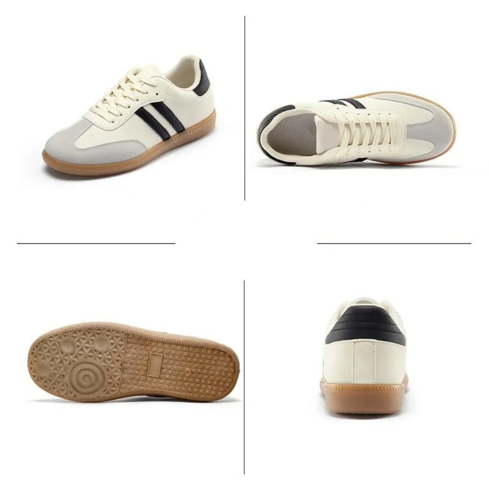 Women's Fashion Tennis Sneakers Flats Lace-up Vulcanized Shoes Autumn Outdoor Trainers Student Board Footwear
