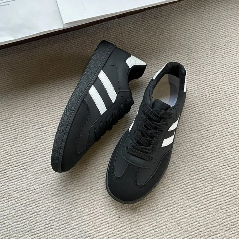 Women's Fashion Tennis Sneakers Flats Lace-up Vulcanized Shoes Autumn Outdoor Trainers Student Board Footwear