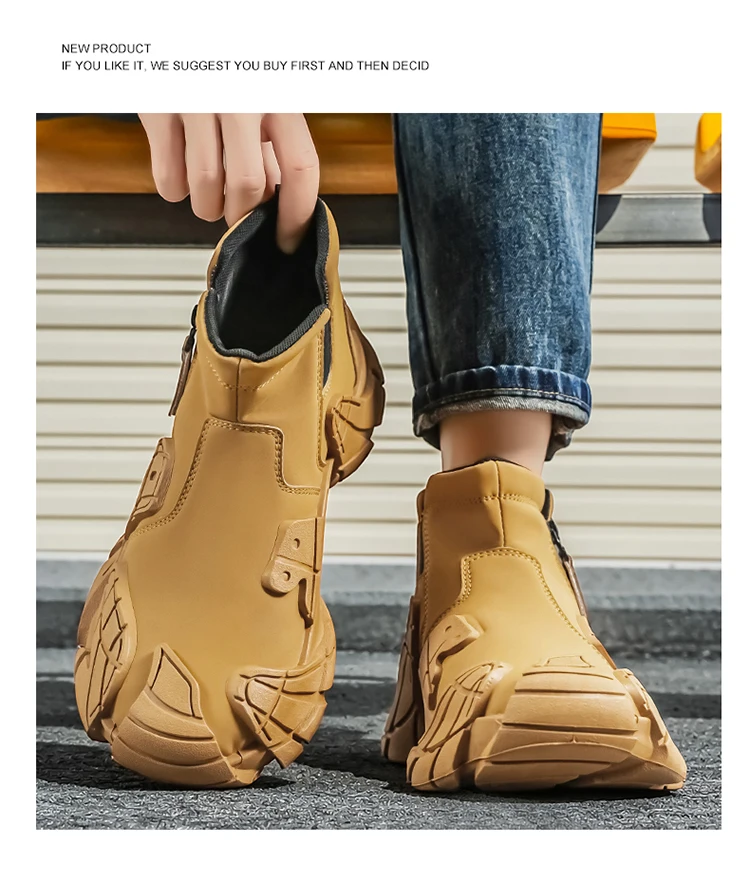 Large Size Men's Shoes, Thick-Soled Lightweight Casual Shoes, Gift for Boyfriend's Birthday, Trendy Versatile Sneakers, Comfortable Holiday Gift, Running Shoes
