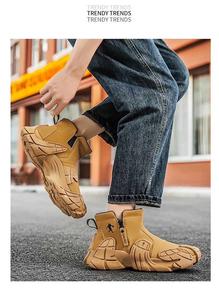 Large Size Men's Shoes, Thick-Soled Lightweight Casual Shoes, Gift for Boyfriend's Birthday, Trendy Versatile Sneakers, Comfortable Holiday Gift, Running Shoes