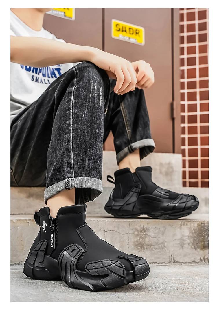 Large Size Men's Shoes, Thick-Soled Lightweight Casual Shoes, Gift for Boyfriend's Birthday, Trendy Versatile Sneakers, Comfortable Holiday Gift, Running Shoes