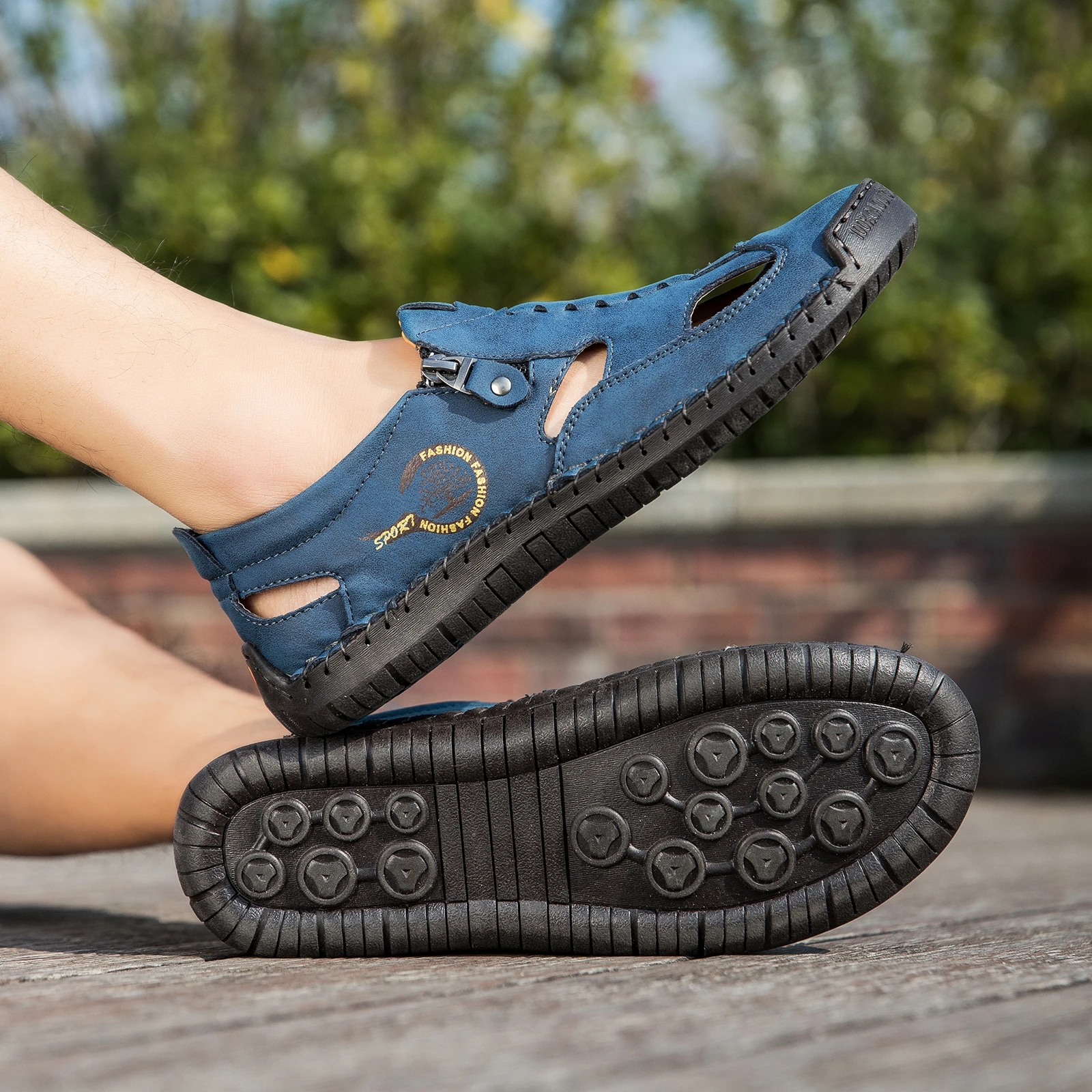 Men's Breathable Outdoor Sandals Black/Brown/Blue/White - Multiple Colors Available Summer Beach Vacation Sandals Large Size Men